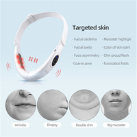 CkeyiN V Shaped Facial Liting Device odchudzanie twarzy zaostrzenie maszyna czerwona terapia światłem szyi EMS masażer usuwanie podwójnego podbródka 4